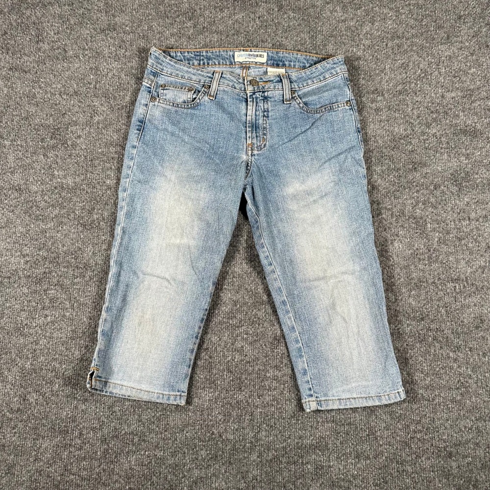 Canyon River Blues Capri Jeans Womens Size 3 Blue Stretch Denim Crop Casual
